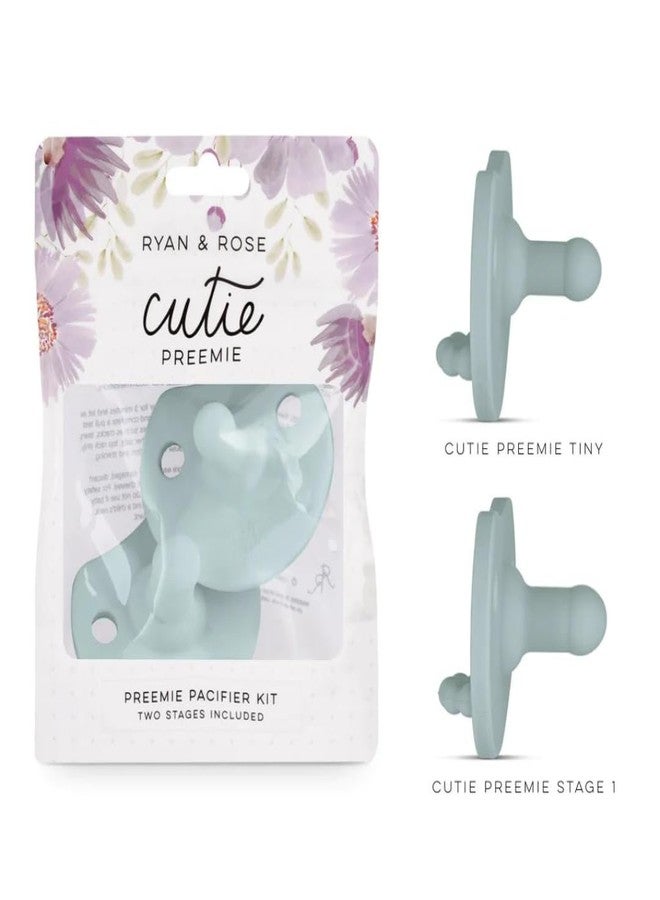 Ryan & Rose Cutie PAT Pacifier Teether (Preemie Kit, Mist) - Image 2
